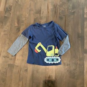 First impressions excavator blue shirt size 3t